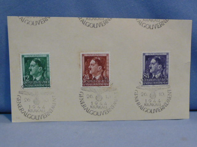 Original WWII German Commemorative Stamps, KRAKAU 1944