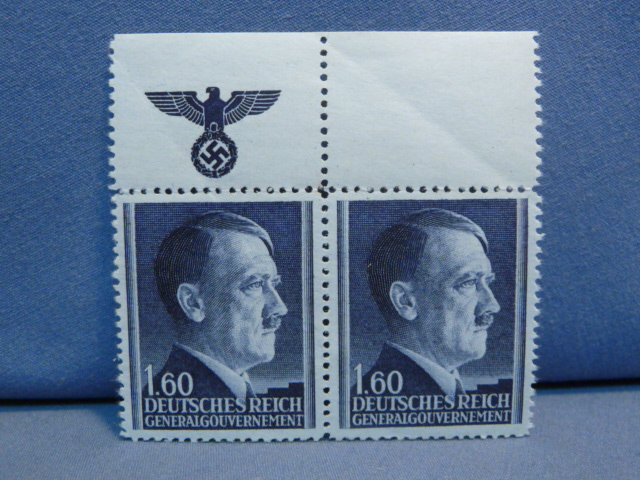 Original Nazi Era German Special Set of HITLER Stamps, Gray