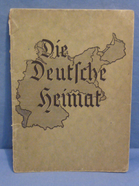 Original Pre-WWII German Homeland Map Book, Die Deutsche Heimat