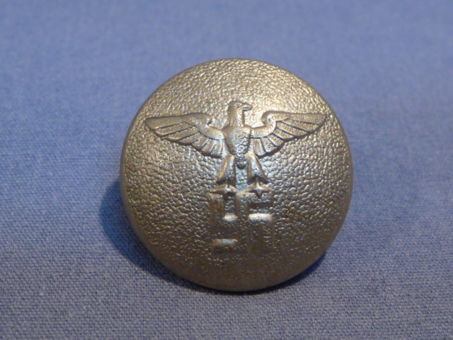 Original Nazi Era German NSDAP Silver Tunic Button, 21mm