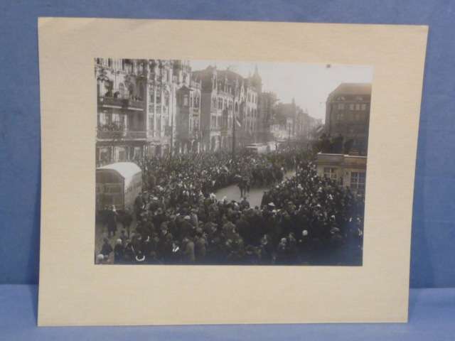 Original WWII German Heer (Army) Soldier Parade Photograph on Stiff Backing
