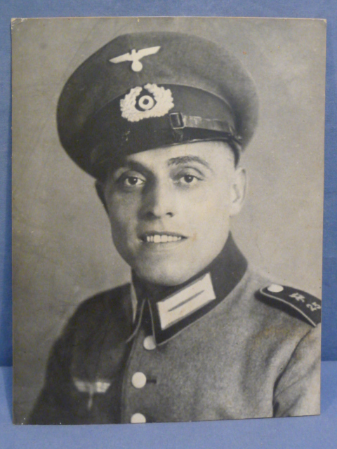 Original WWII German Heer (Army) Soldier's Photograph on Stiff Backing, Panzerjger!