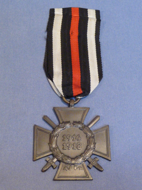 Original Pre-WWII German Combatants 1914-1918 Honor Cross, Hindenburg Cross