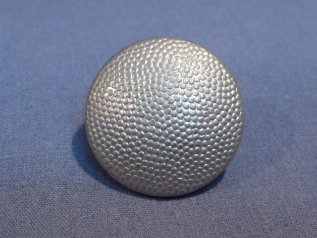 Original WWII German SILVER Pebbled Button, 19mm