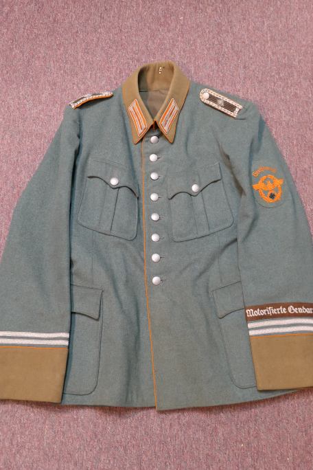 Original Nazi Era German Police Officer's Wool Tunic, Motorisierte Gendarmerie