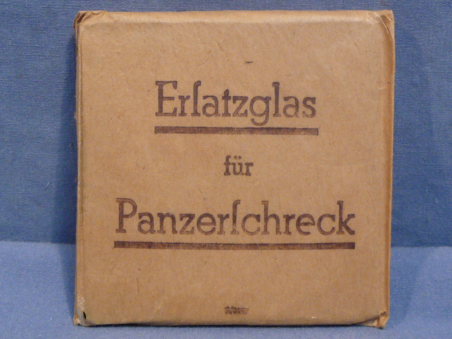 Original WWII German PANZERSCHRECK Spare Glass for Shield