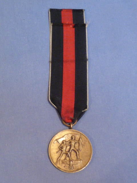 Original WWII German Commemorative Medal of 1st October 1938