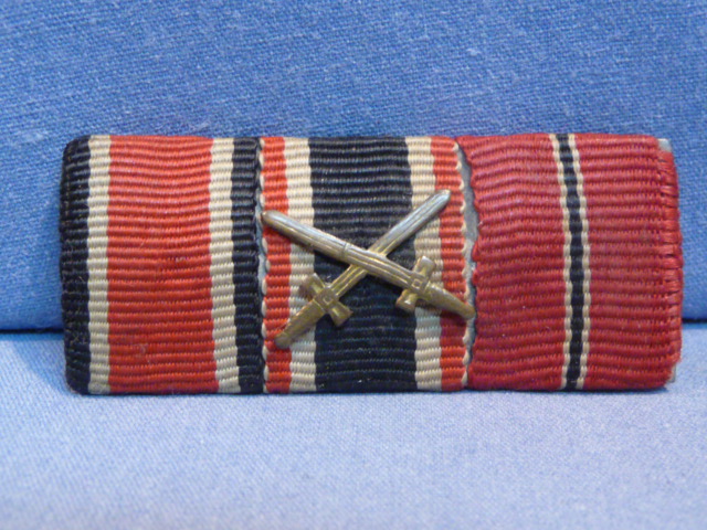 Original WWII German 3-Position Ribbon Bar, 1939 Iron Cross