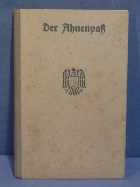 Original Nazi Era German Ahnenpaß (Family Tree) Book