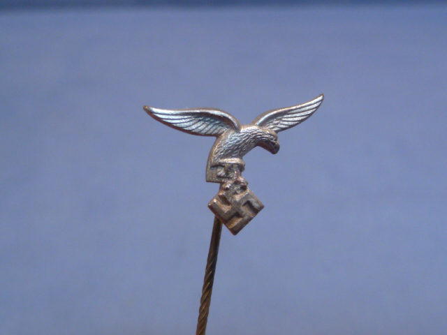 Original WWII German Luftwaffe Eagle Lapel Pin