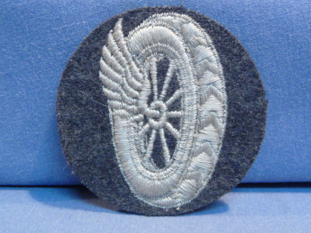 Original WWII German Luftwaffe Motor Transport Equipment Administrator's Trade Sleeve Insignia
