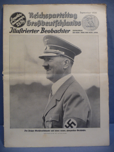 Original Nazi Era German Illustrierter Beobachter Special Issue, 1938 Party Rally!!!