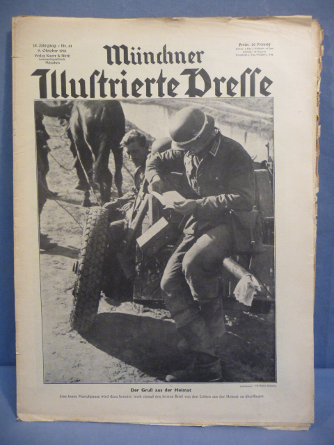 Original WWII German Magazine, Münchner Illustrierte Presse