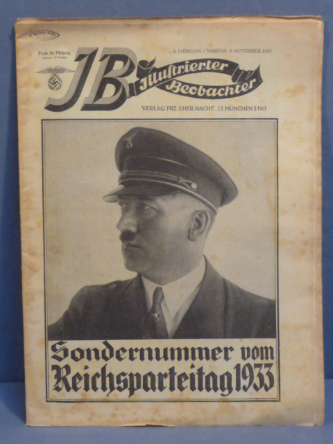 Original Nazi Era German Illustrierter Beobachter Special Issue, 1933 Party Rally!!!