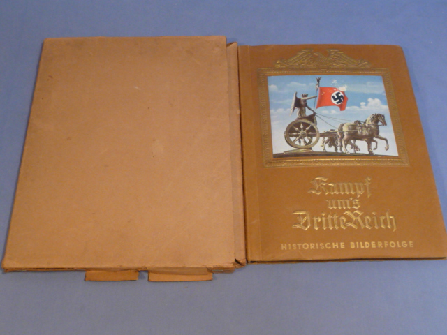Original Nazi Era German Fight for the Third Reich Cigarette Card Album, Kampf um's Dritte Reich