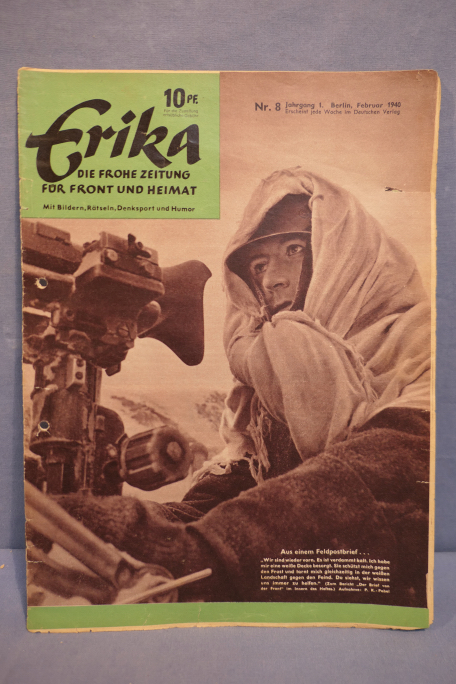 Original WWII German Magazine, ERIKA die frohe Zeitung für Front und Heimat