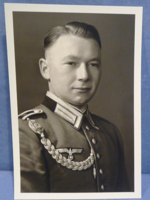Original WWII German Soldier's Studio Portrait Photograph, WAFFENROCK!