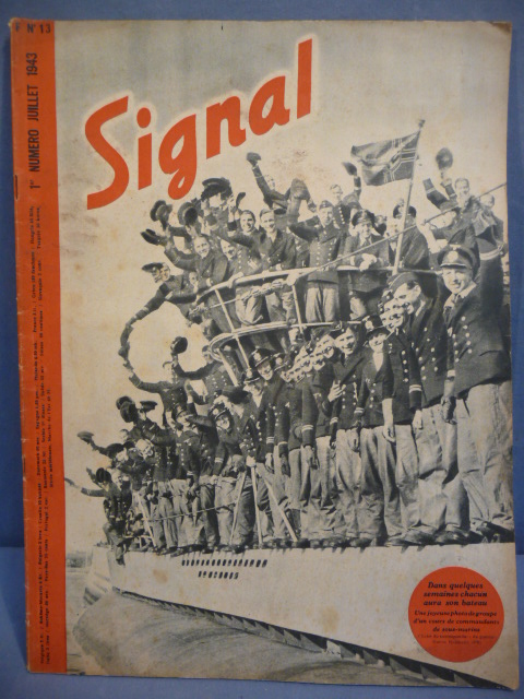 Original WWII German Signal Magazine (French Language), 1943