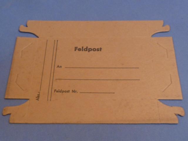 Original WWII German Soldier's Feldpost Box TOP, UNFOLDED