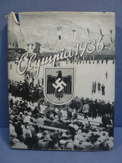 Original Nazi Era German Cigarette Card Album, 1936 Winter Olympics
