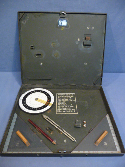 Original WWII German Luftwaffe (Air Force) Navigation Tool Set