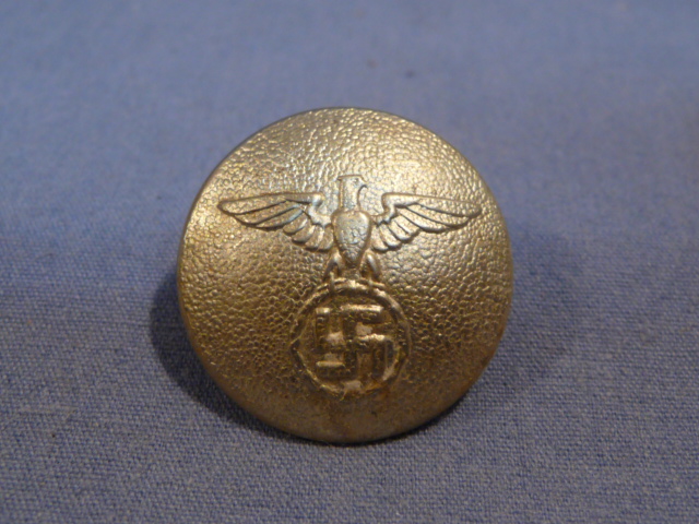 Original Nazi Era German NSDAP/Political Overseas Cap Button, 21mm