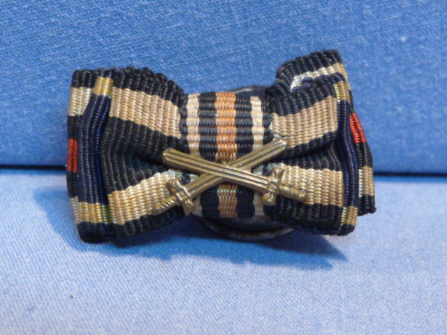 Original Pre-WWII German 3-Position Button Hole Ribbon, 1914 Iron Cross