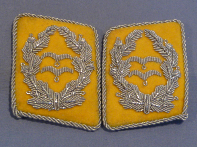 REPRODUCTION WWII German Luftwaffe Flight/Fallschirmj�ger Oberstleutnant's Collar Tabs, Pair