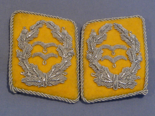 REPRODUCTION WWII German Luftwaffe Flight/Fallschirmjger Oberstleutnant's Collar Tabs, Pair