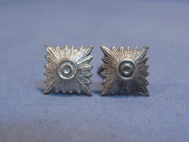 Original WWII German Army NCO Rank Pips 10mm, Pair
