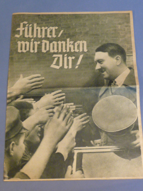 Original WWII German Führer, We Thank You! Magazine, Führer, wir danken Dir!