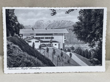 Original Nazi Era German Postcard, Hitler's Obersalzberg Home