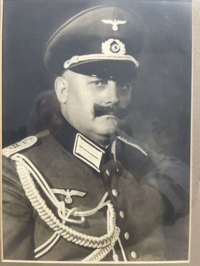 Original Nazi Era German Framed Photograph, Army Administrative Official