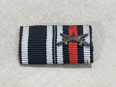 Original WWII German Two-Position Ribbon Bar, 1914 Iron Cross, UNISSUED