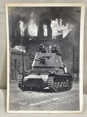 Original WWII German Our Waffen-SS Series Photo Postcard, Panzerjger I