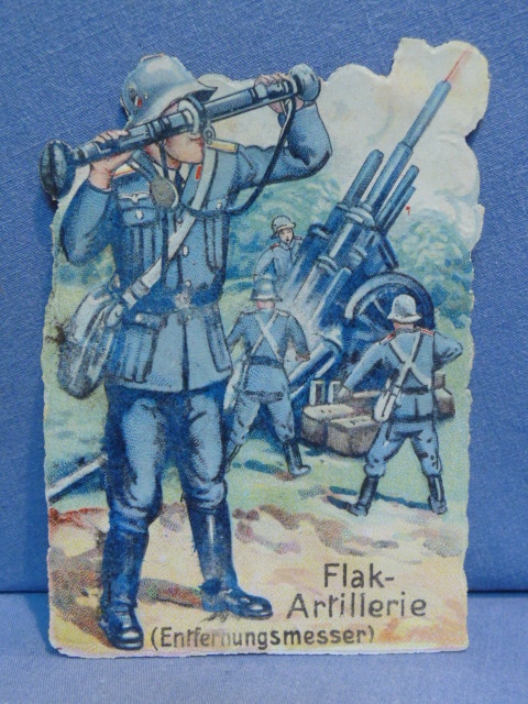 Original WWII German LW Flak Artillery (Range Finder) Paper Cut-Out, Entfernungsmesser