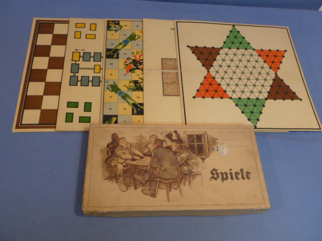 Original WWII German Board Games Set for Soldiers, Spiele