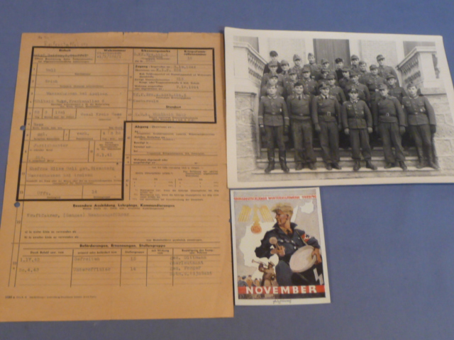 Original WWII German Heer (Army) Soldier's Documents/Photo Set, Driver