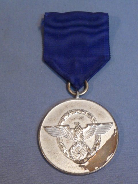 Original Nazi Era German POLICE 8-Year Long Service Medal