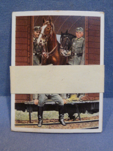Original Nazi Era German Cigarette Cards for Die deutsche Wehrmacht, Set of 5
