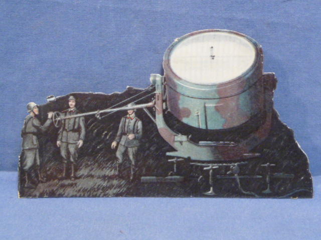 Original WWII German Search Light Paper Cut-Out