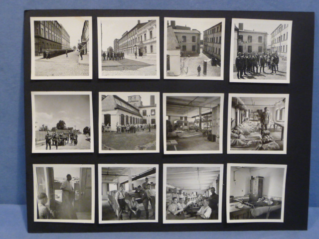 Original WWII German Photographs Lot on Backing, 24 TOTAL