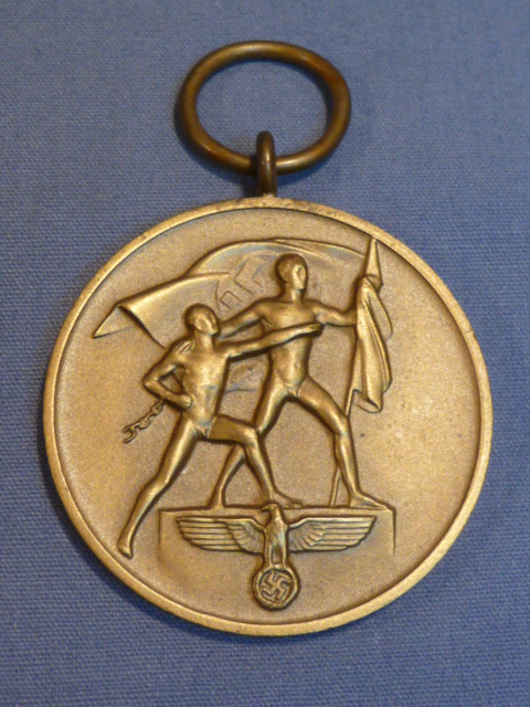 Original WWII German Commemorative Medal of 1st October 1938