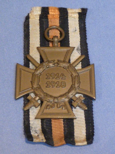 Original Pre-WWII German Combatants 1914-1918 Honor Cross, Hindenburg Cross