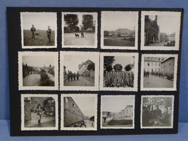 Original WWII German Photographs Lot on Backing, 24 TOTAL