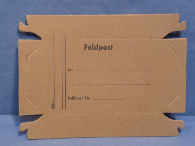 Original WWII German Soldier's Feldpost Box TOP, UNFOLDED