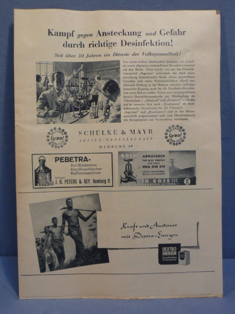 Original WWII German Magazine Advertisement Insert
