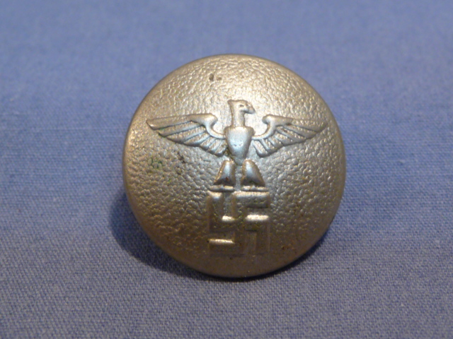 Original Nazi Era German NSDAP SILVER Tunic Button, 21mm