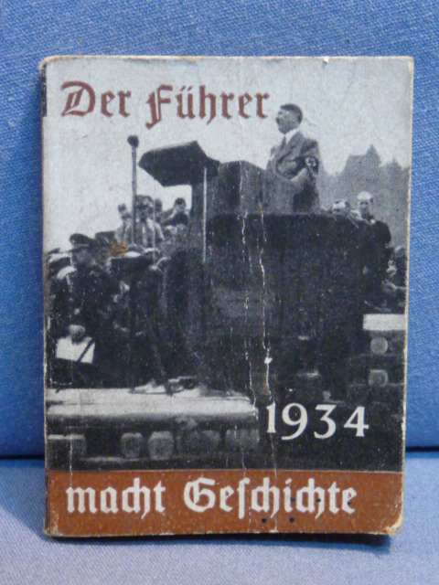 Original Nazi Era German WHW Donation Booklet, HITLER!