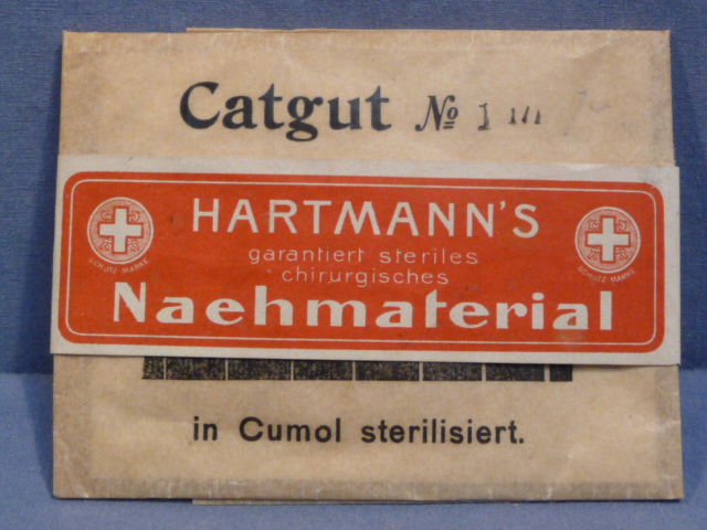 Original WWII Era German Medical Item, Hartmann's Sterilized Suture Thread